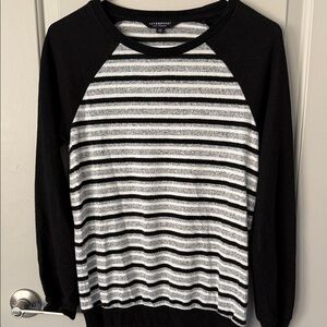 Liverpool Monochrome Striped Pullover